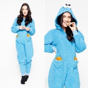 Adult Cookie Monster Onesie